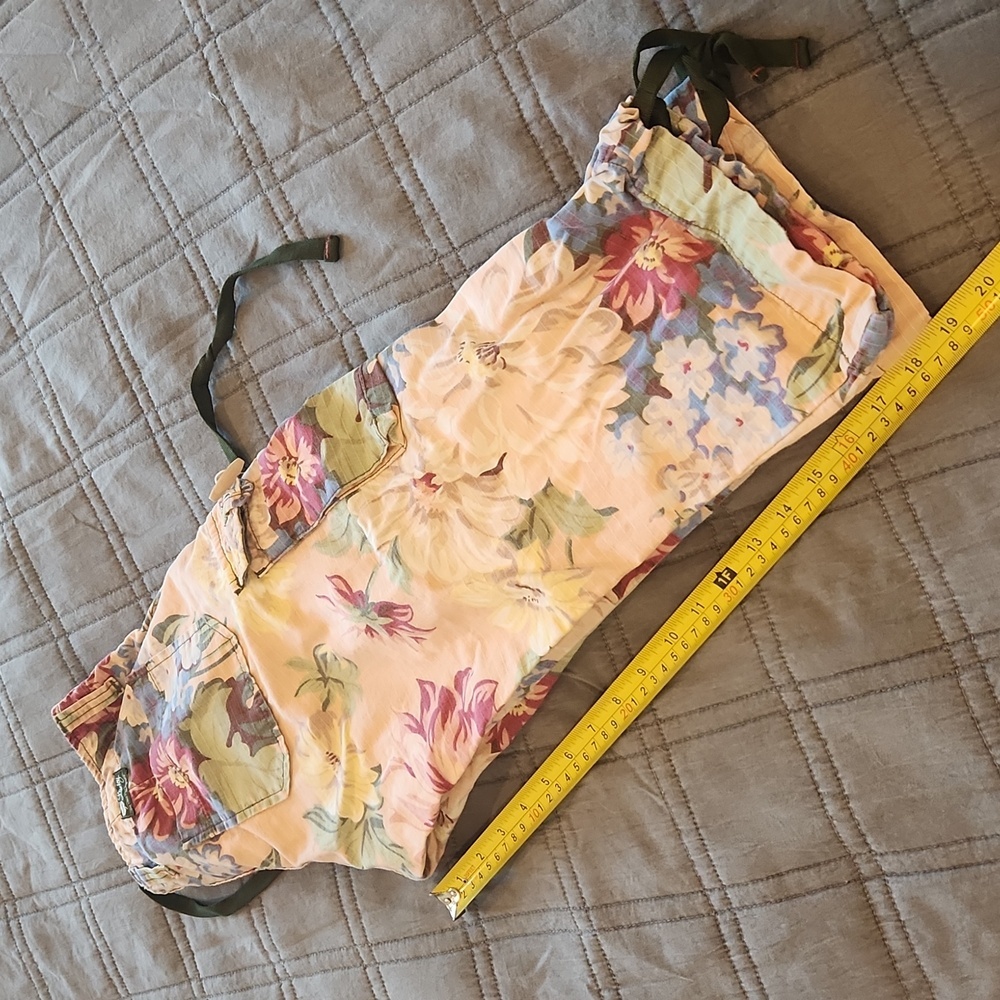Lucky Brand Floral Women's Bermudas -peachish-pink Multicolor Size 27! - Picture 10 of 11